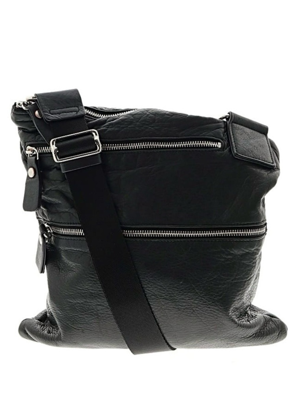 Margot Black Genuine Leather Minimalist Everyday Crossbody
Purse